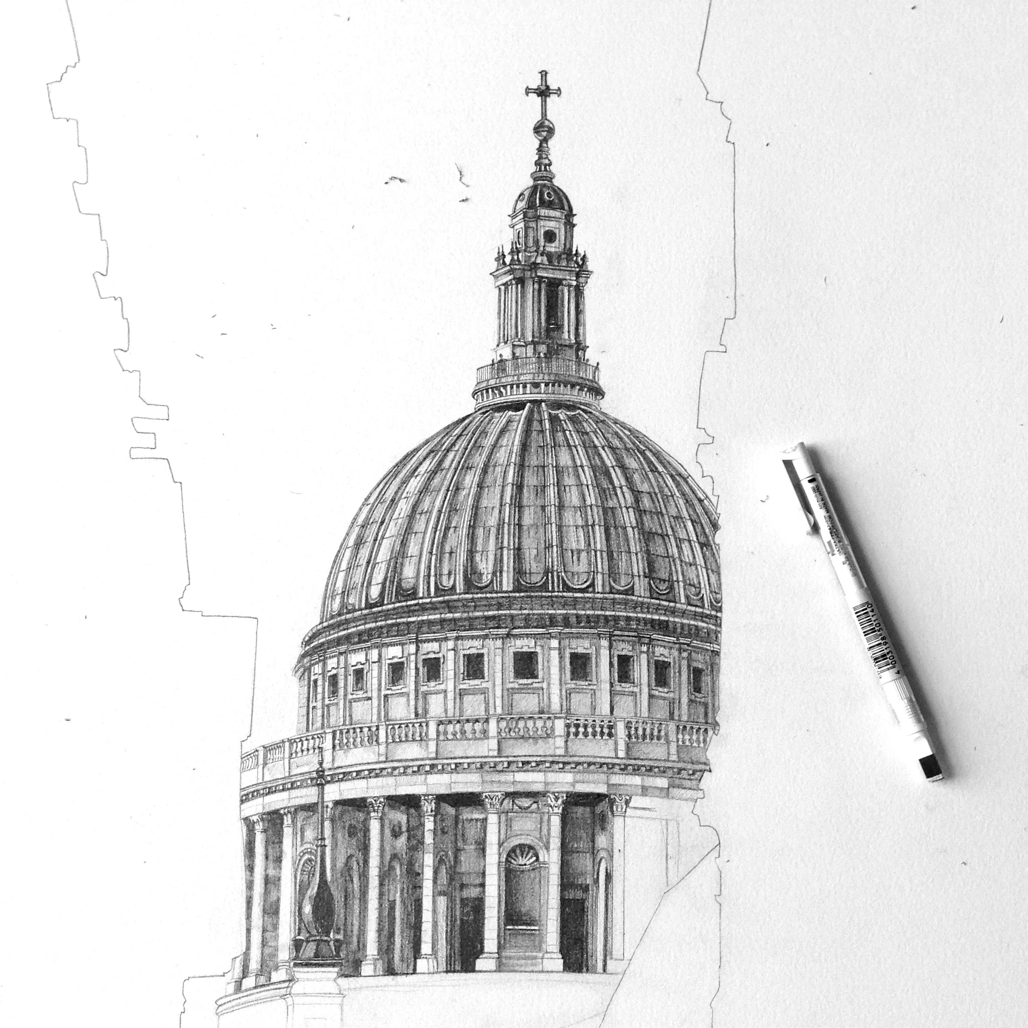 St Paul's Cathedral No. 1 work in progress
