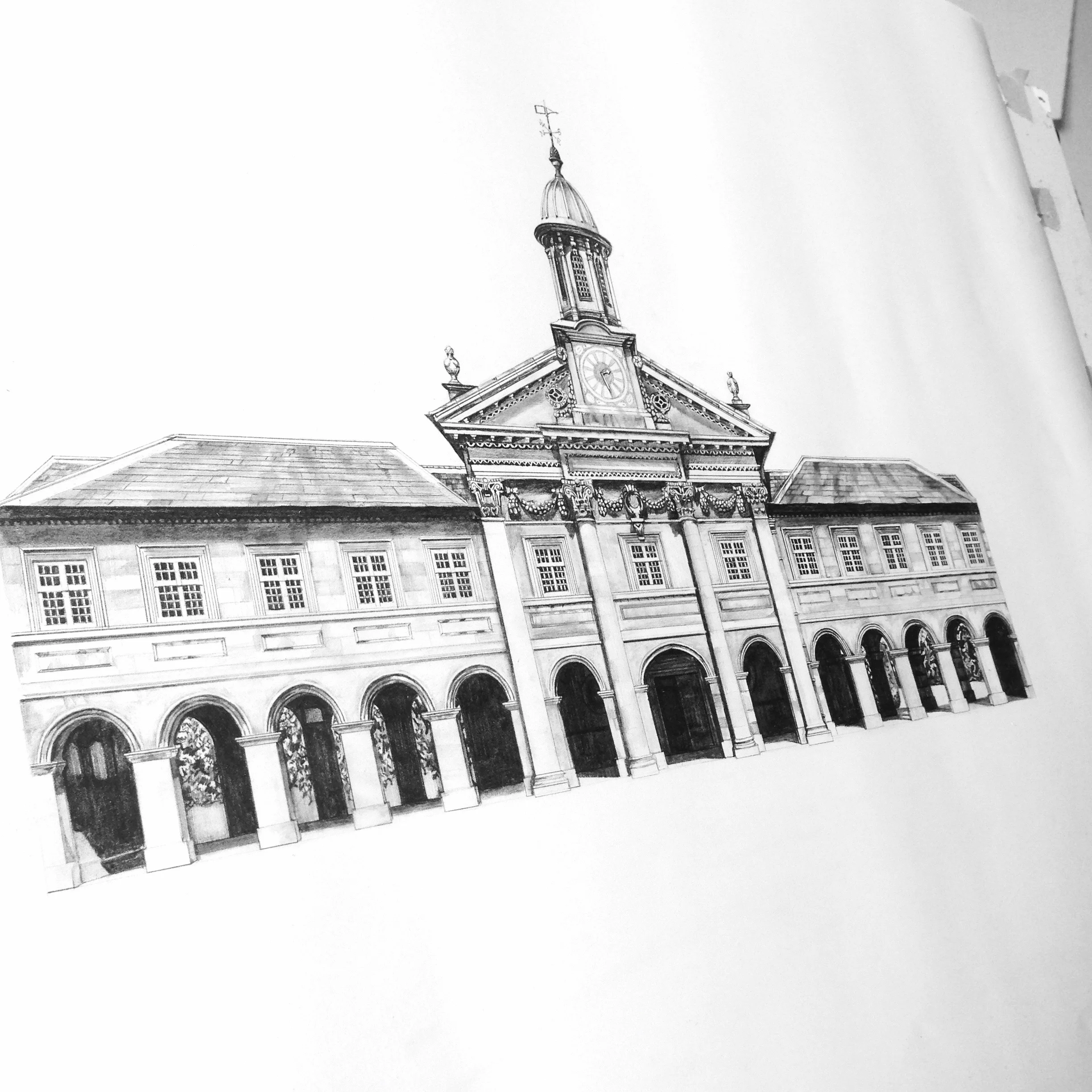 Emmanuel College Cambridge art print