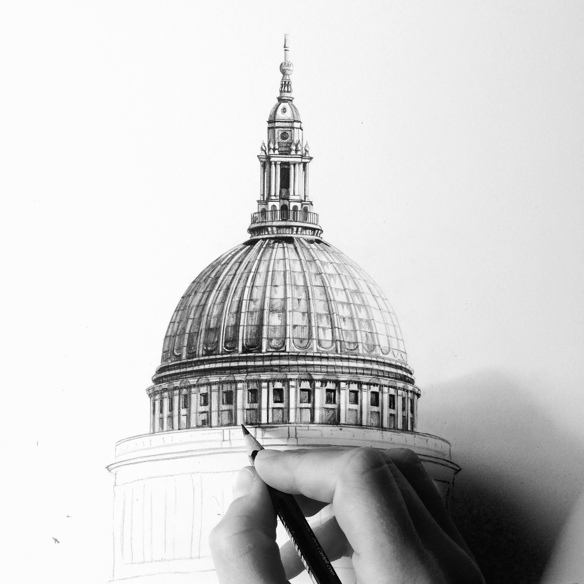 St Paul's Cathedral dome work in progress