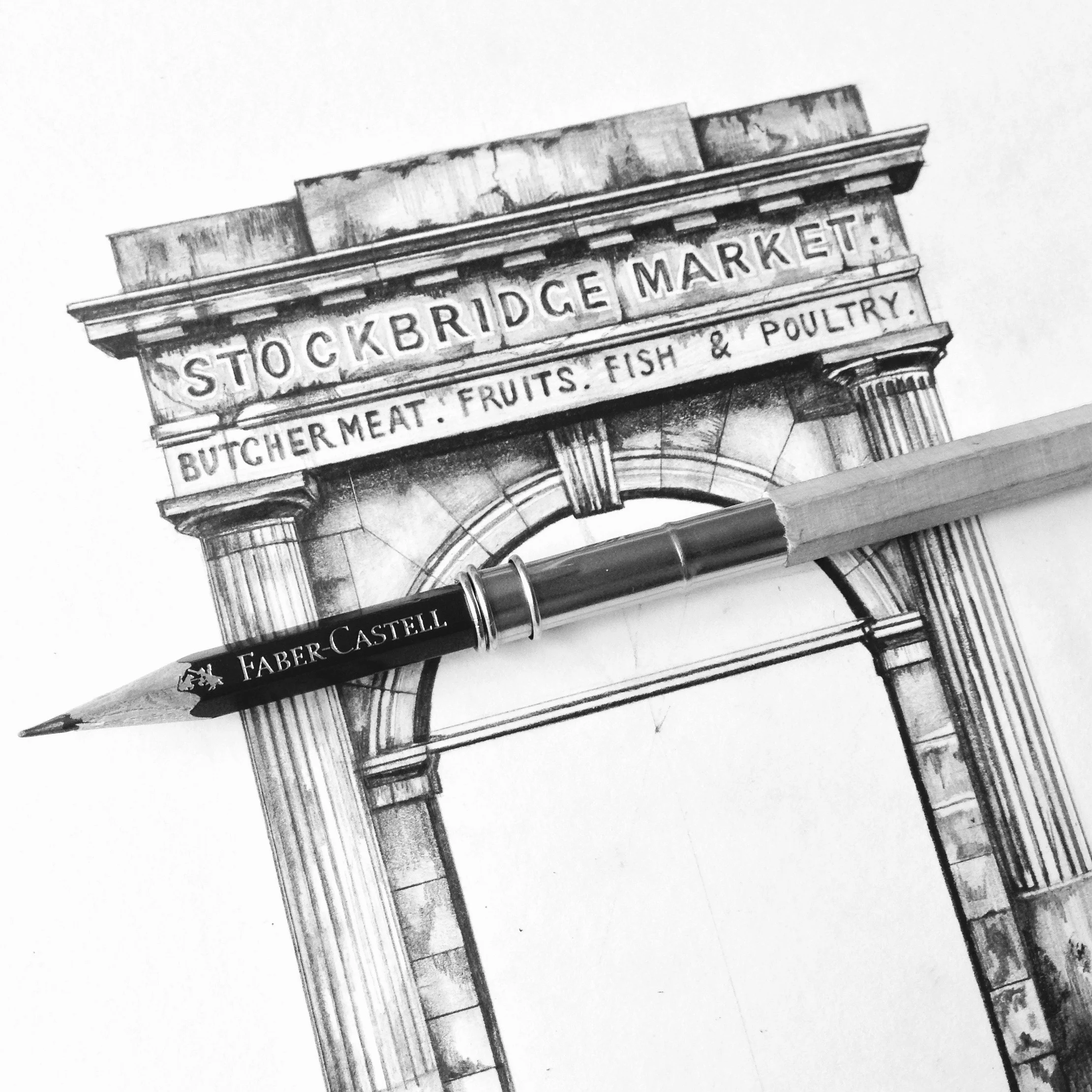 Minty Sainsbury — Stockbridge Arch Edinburgh Architectural Print