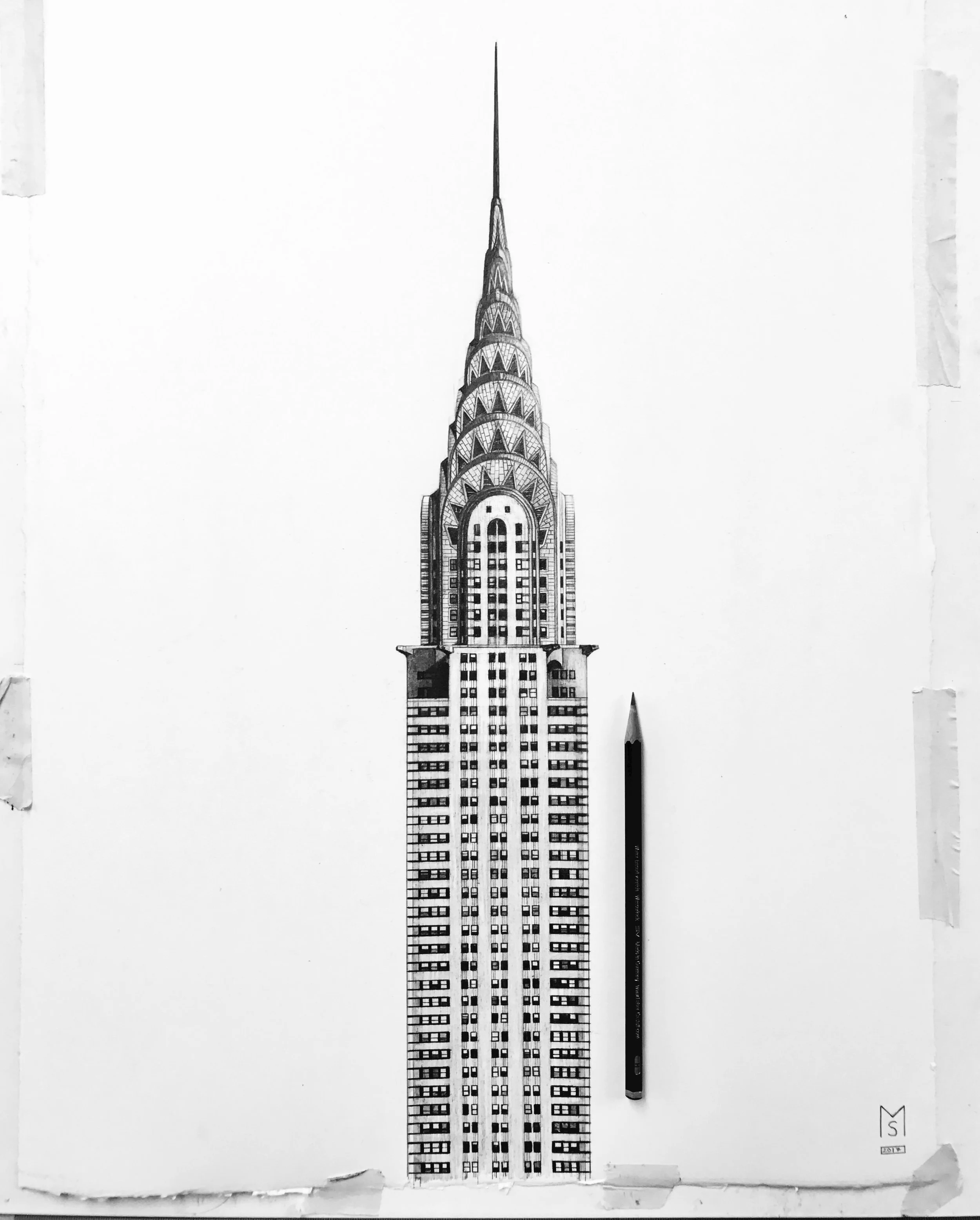 Chrysler Building New York architectural print