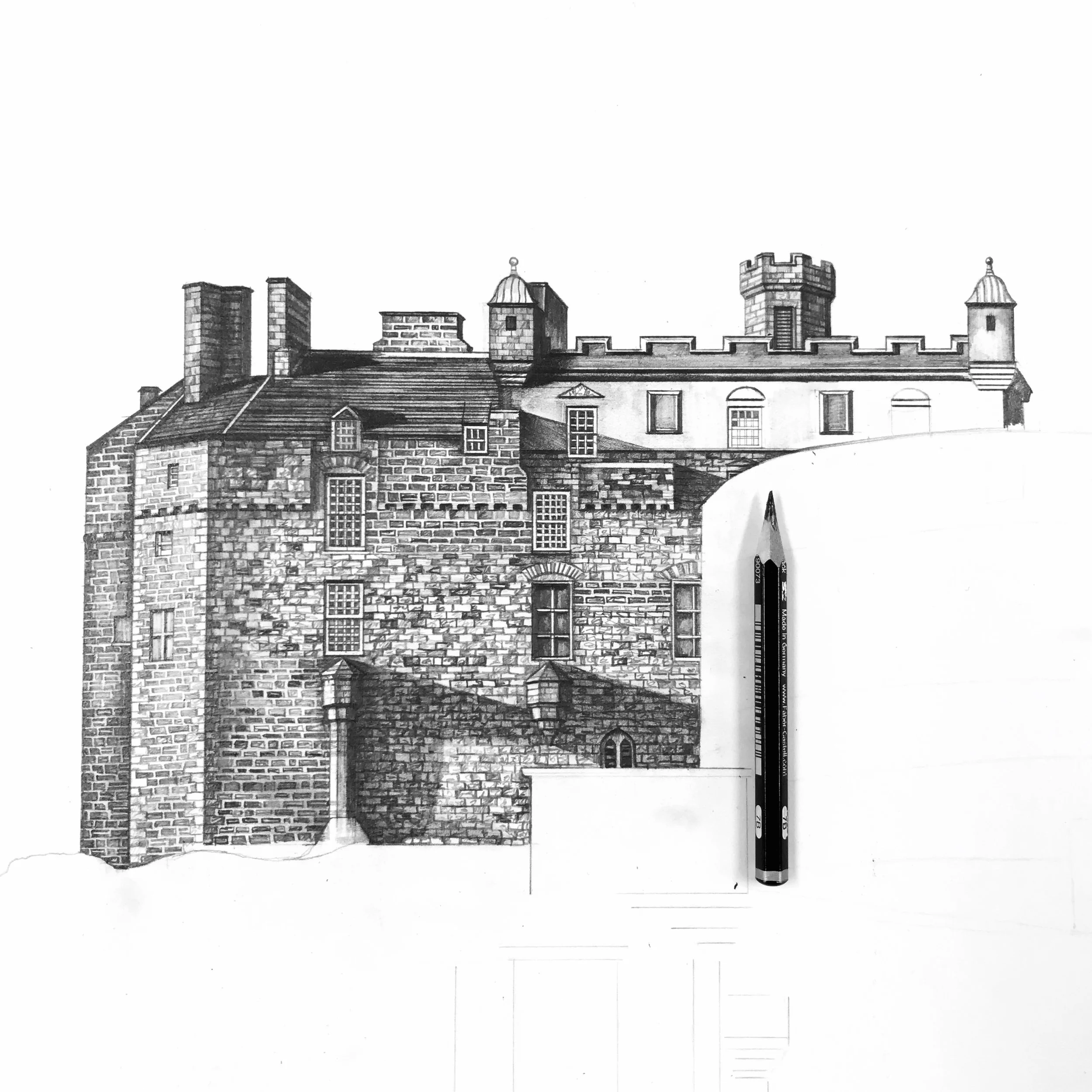 Edinburgh Castle drawing
