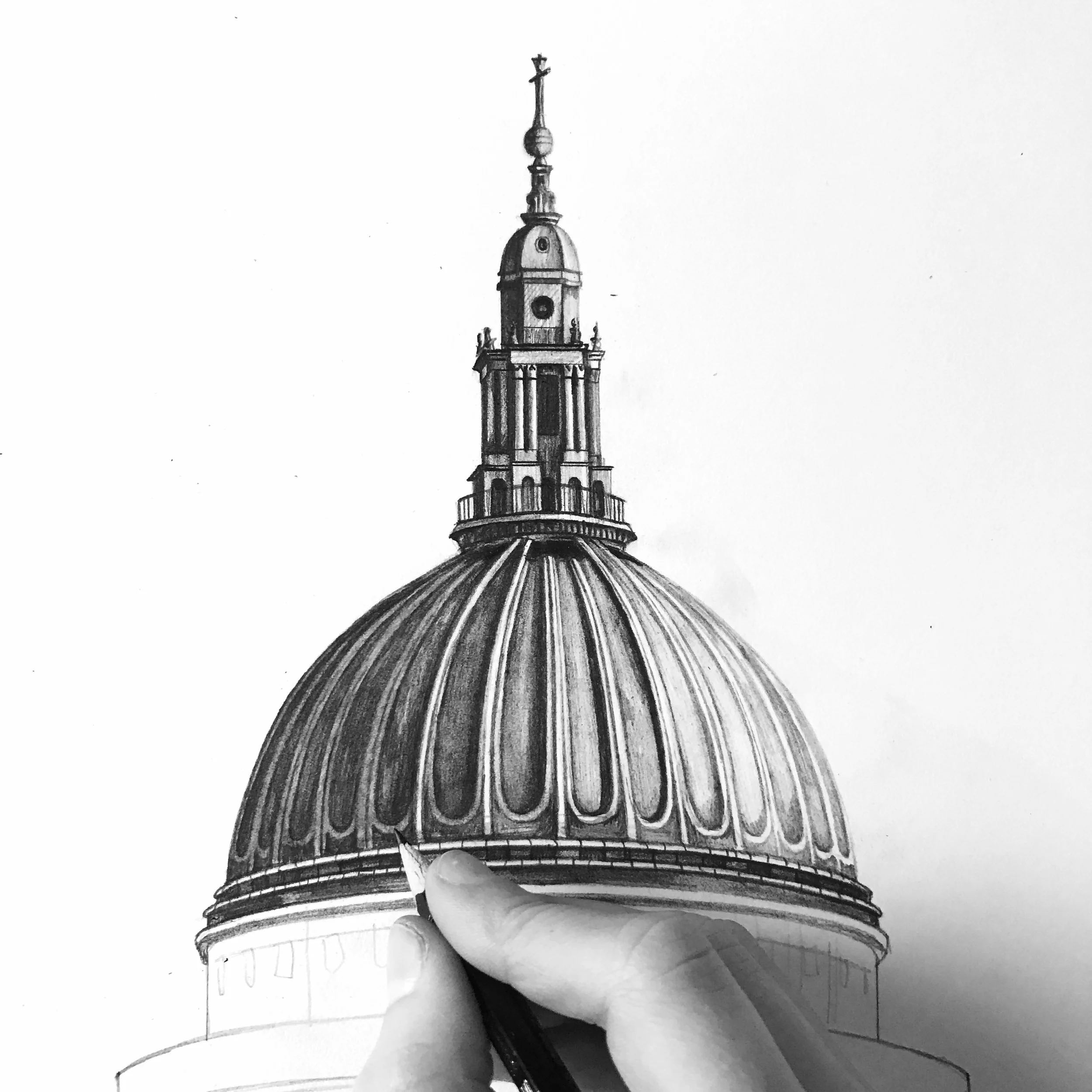 St Paul's Cathedral sketch