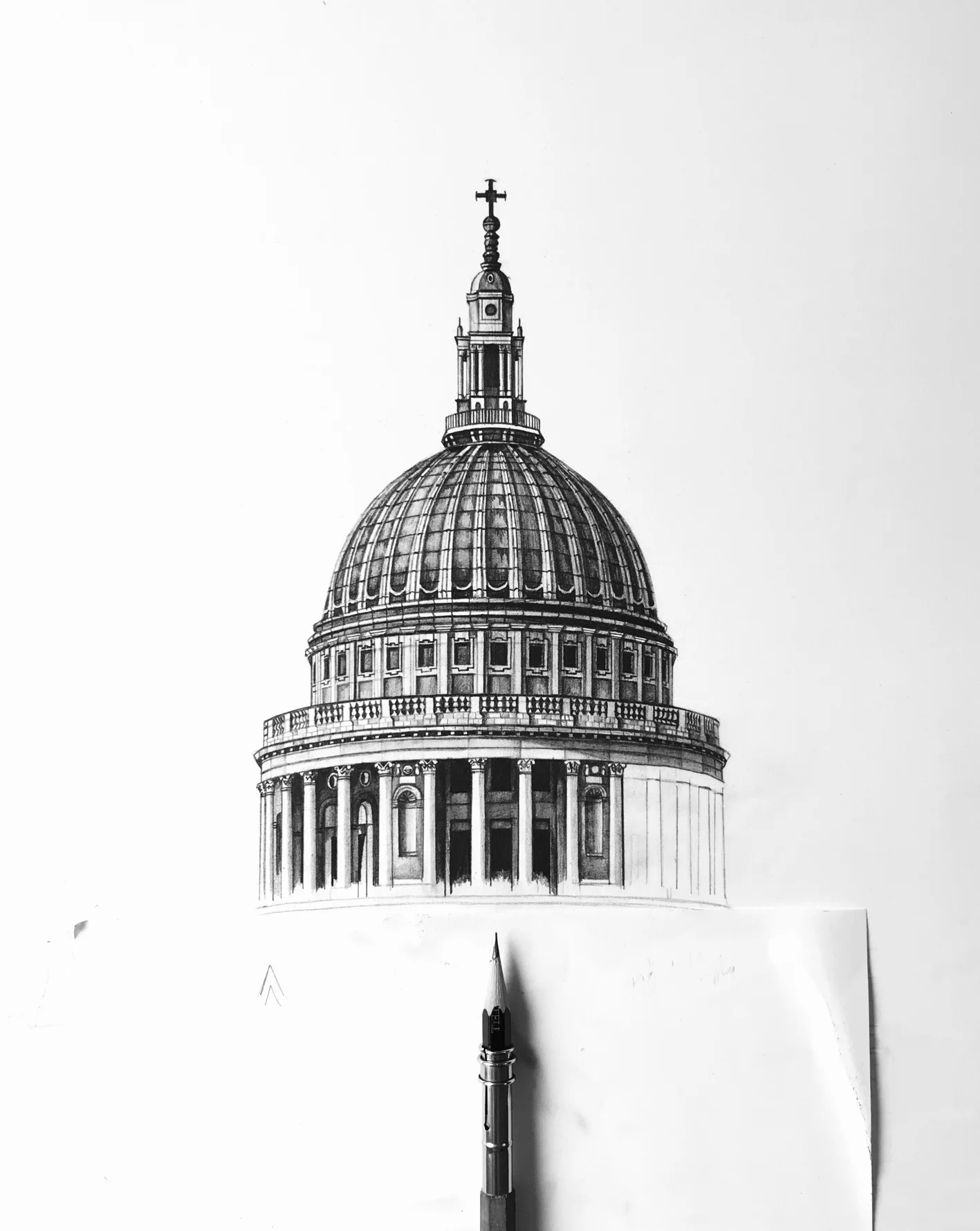 Work in progress St Paul's Cathedral 