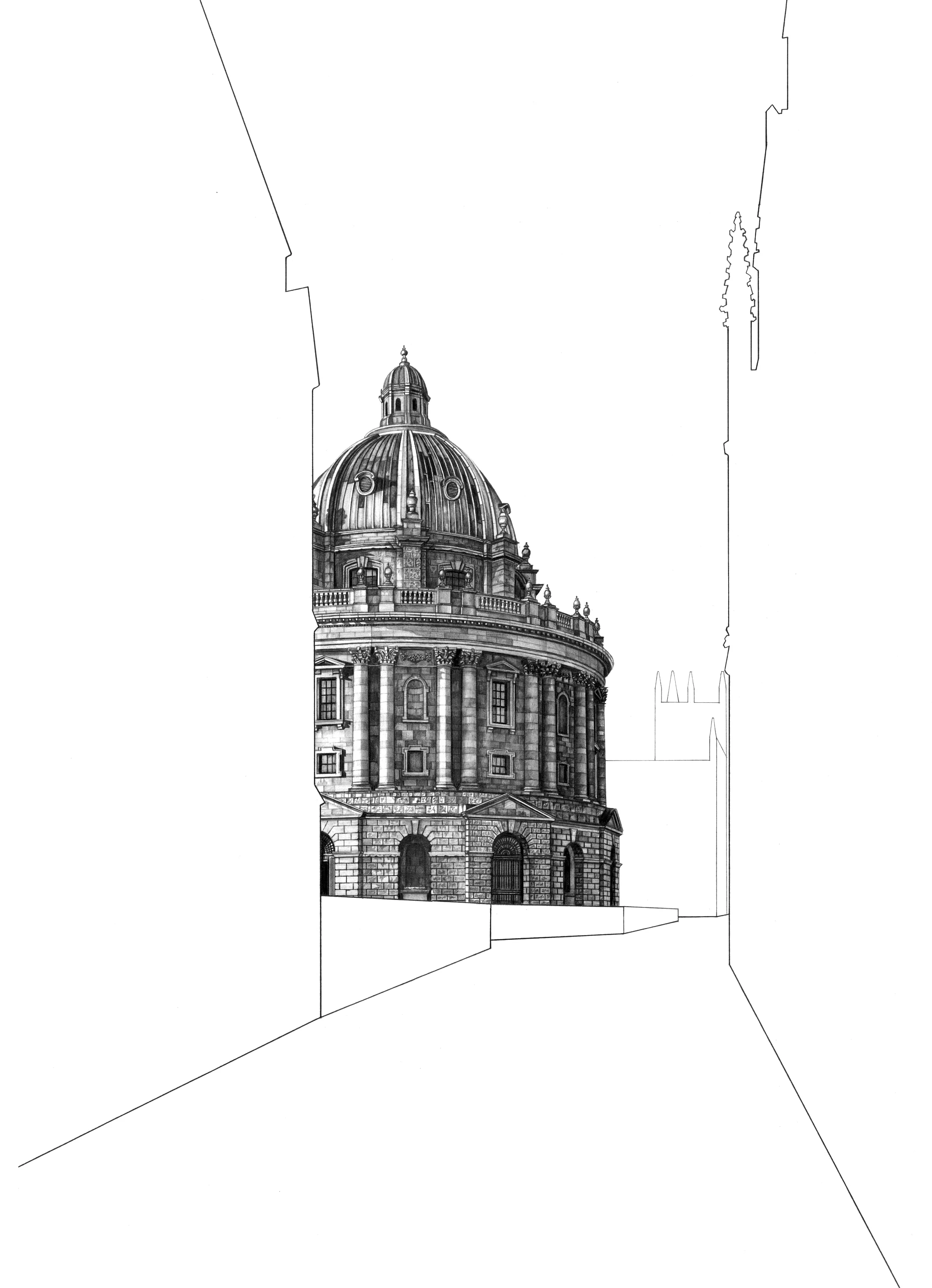 Radcliffe Camera Oxford architectural print