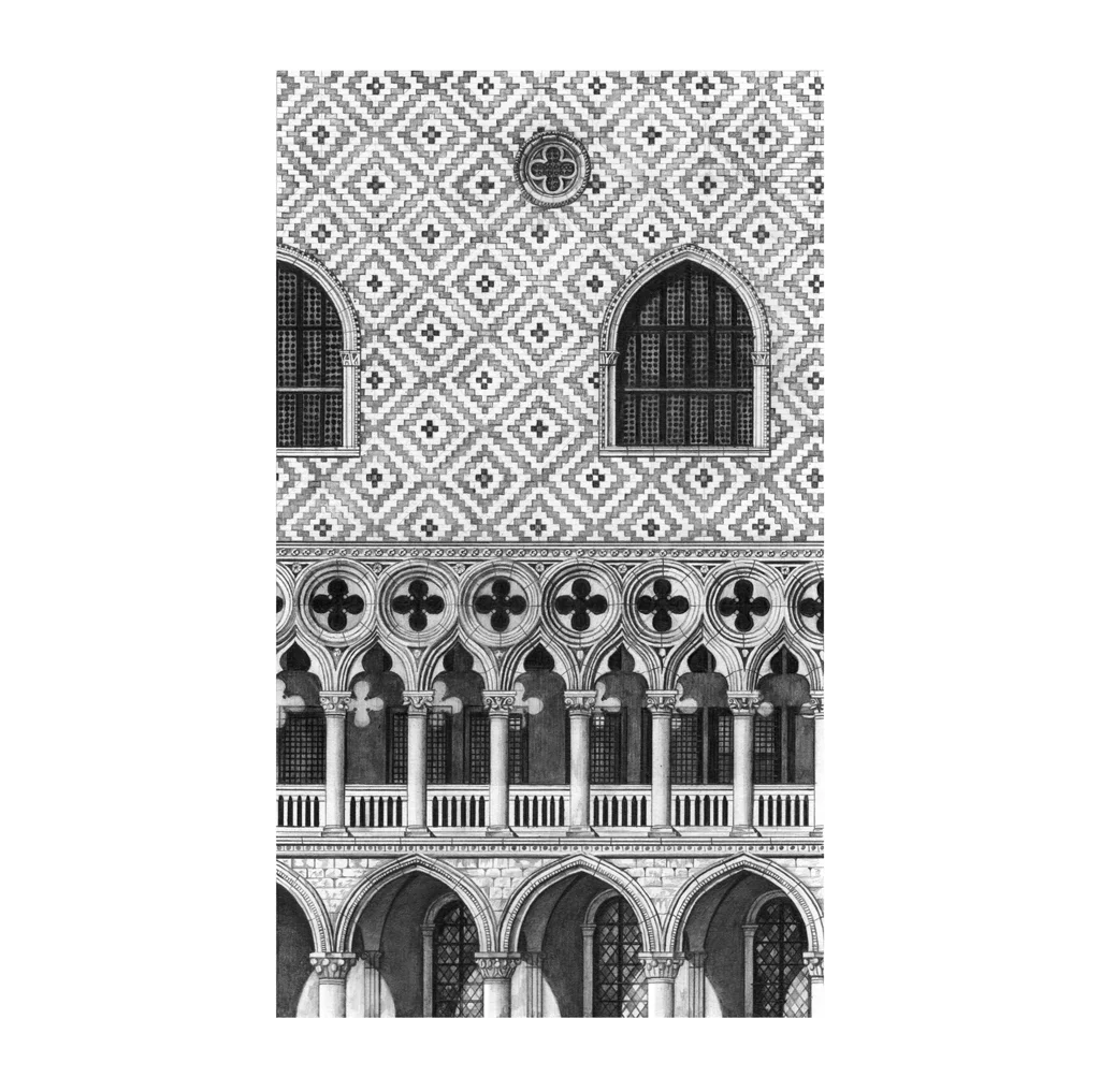 Doge's Palace Venice architecture print