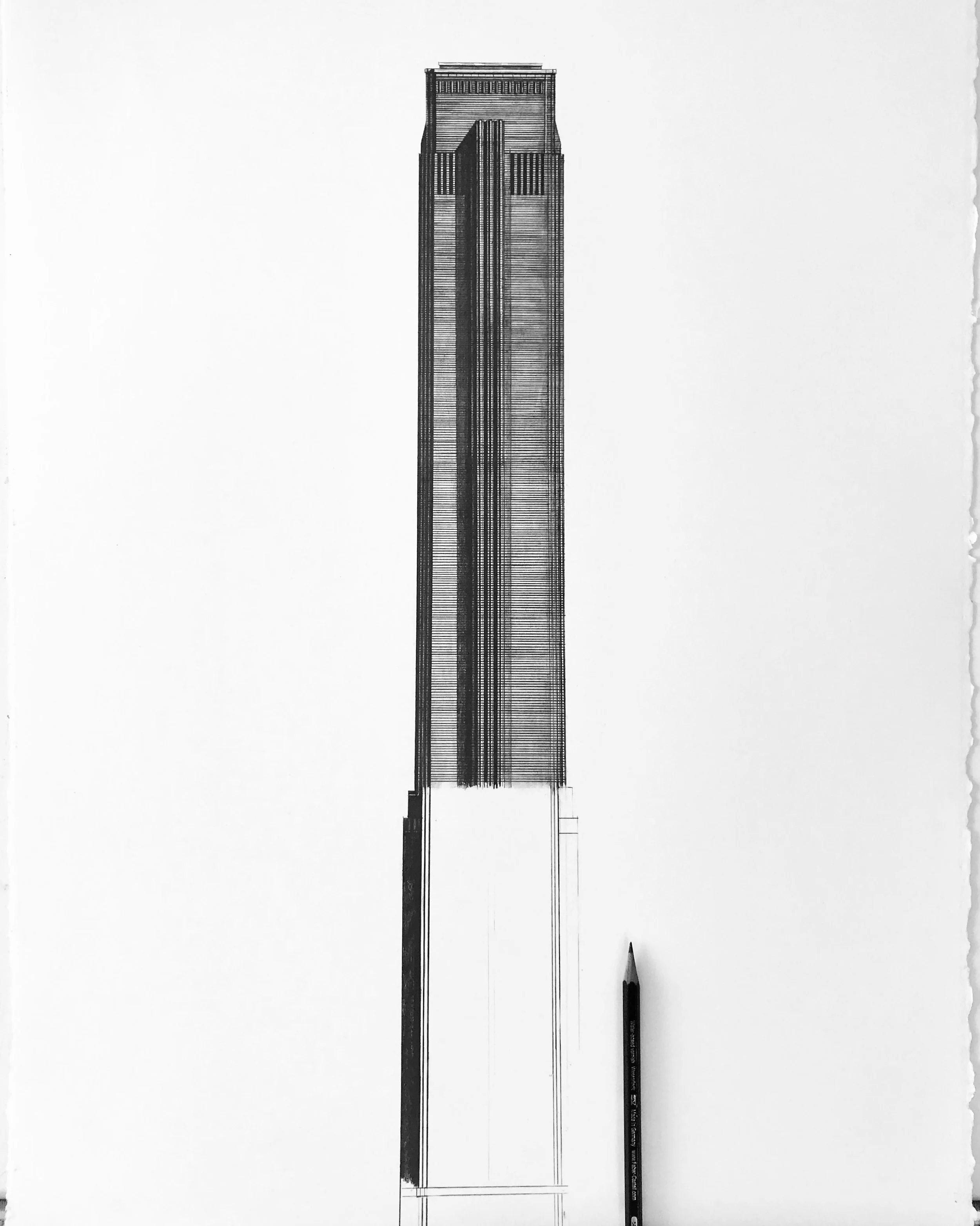 Tate Modern Tower architecture drawing