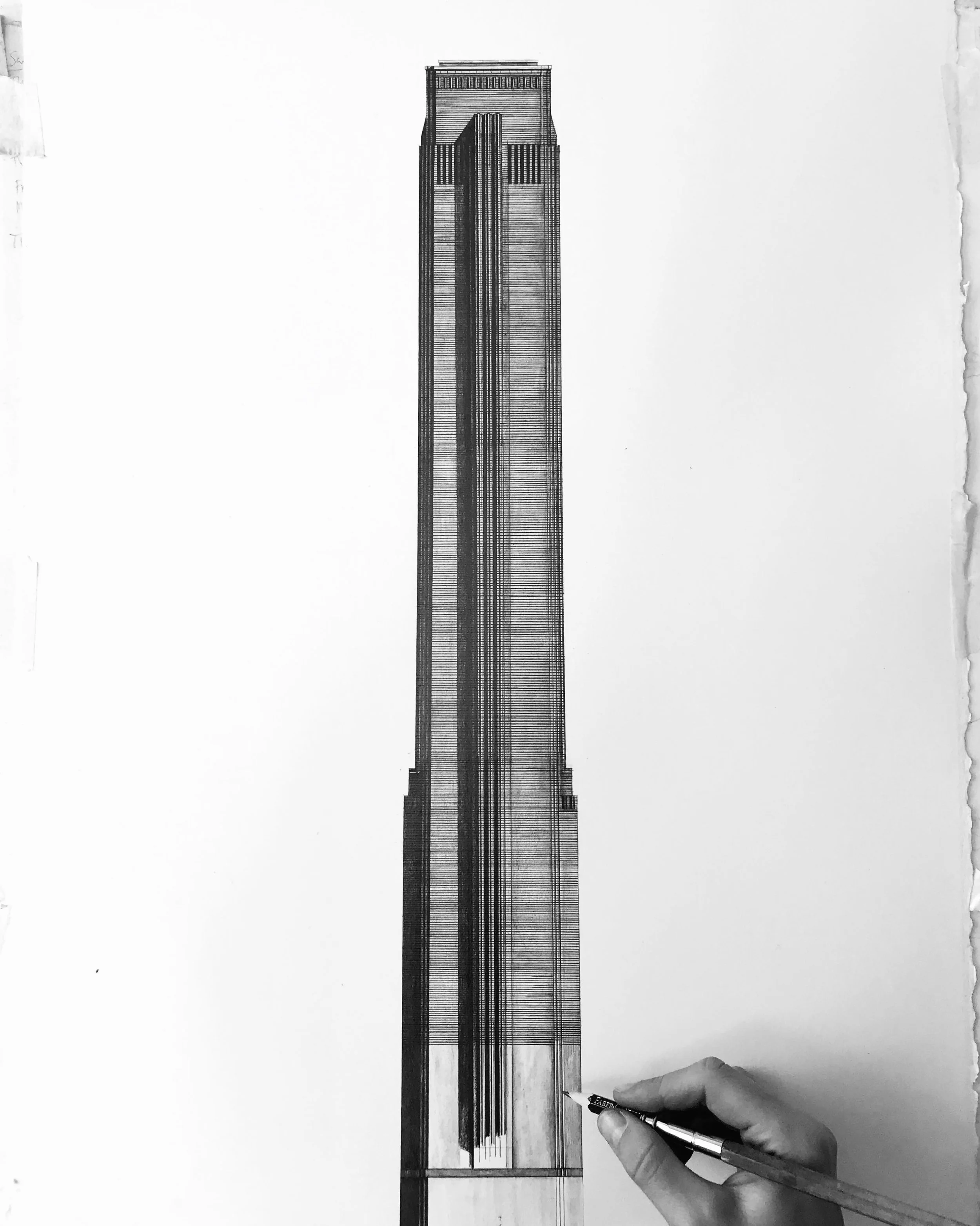 Tate Modern Tower drawing