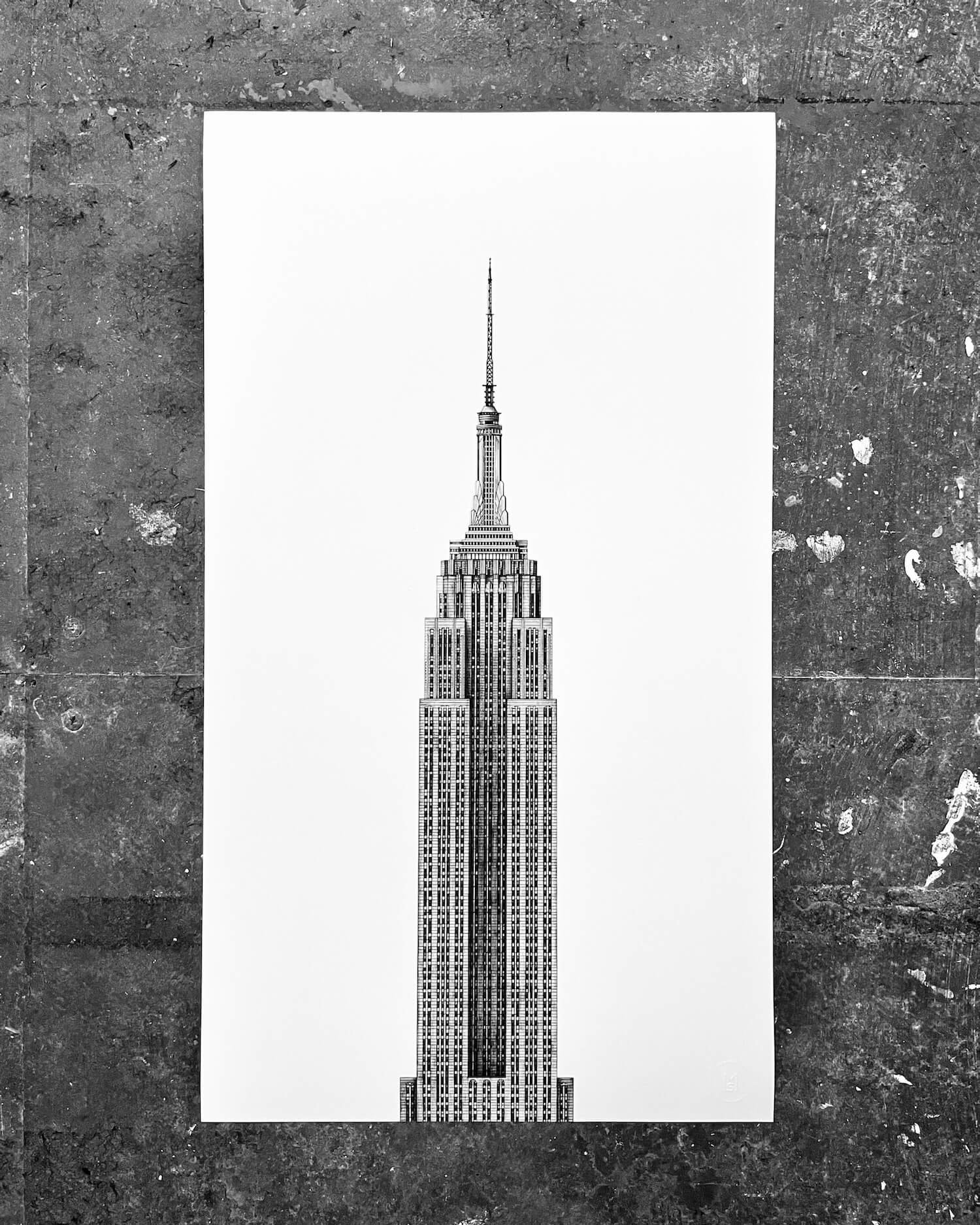 Empire State Building Architecture Print