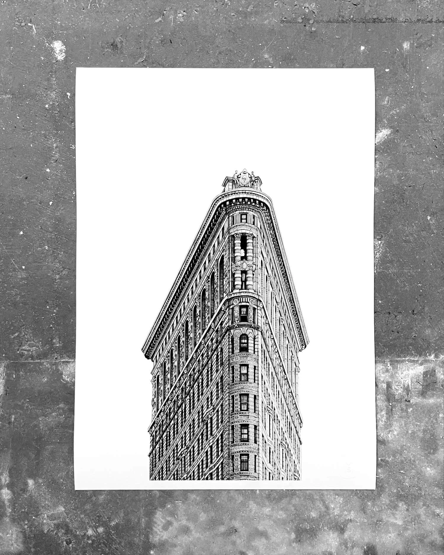 Flatiron Building Architectural Print