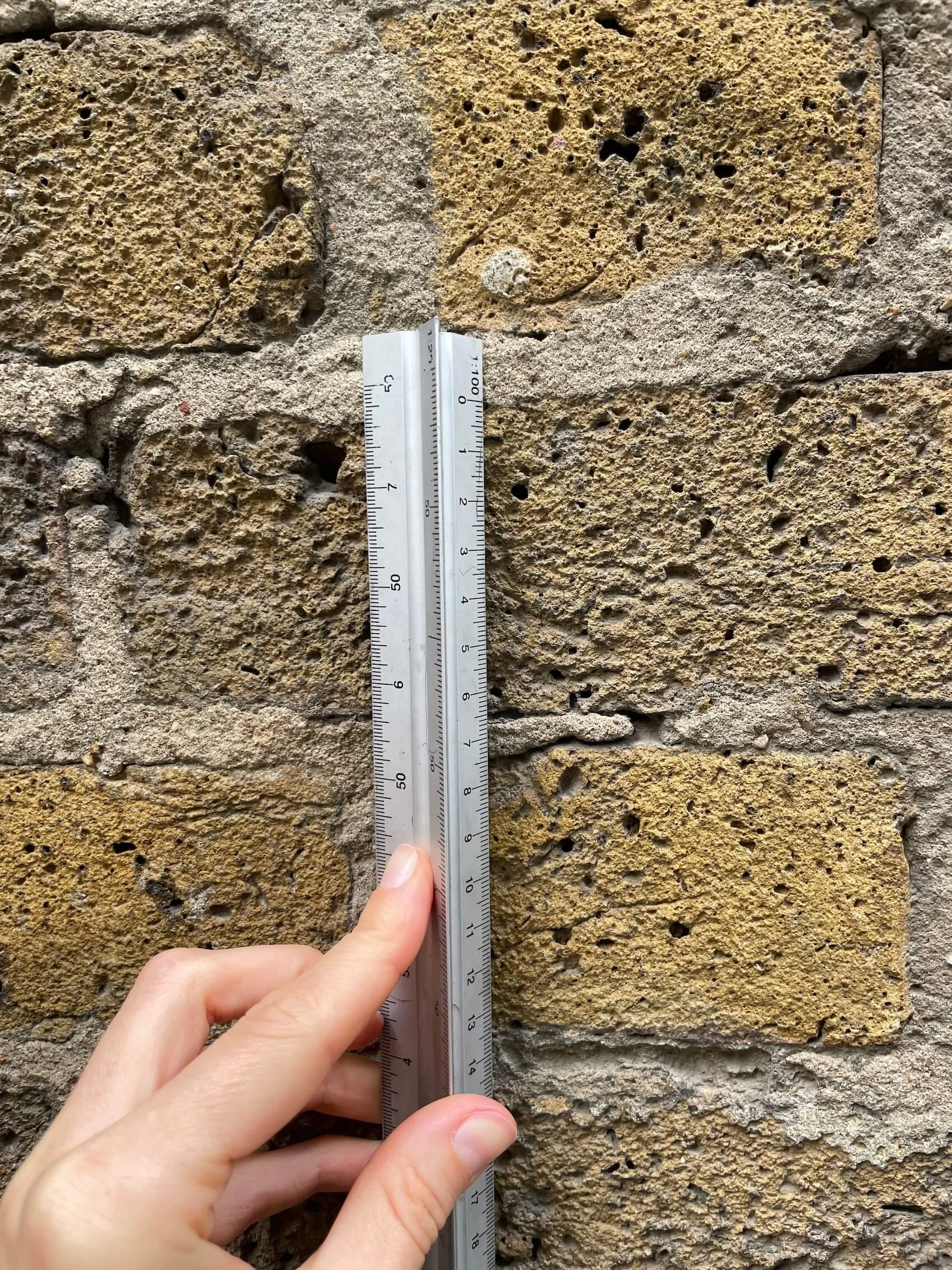  I went to site to take accurate measurements in order to create a scaled drawing at 1:50. 