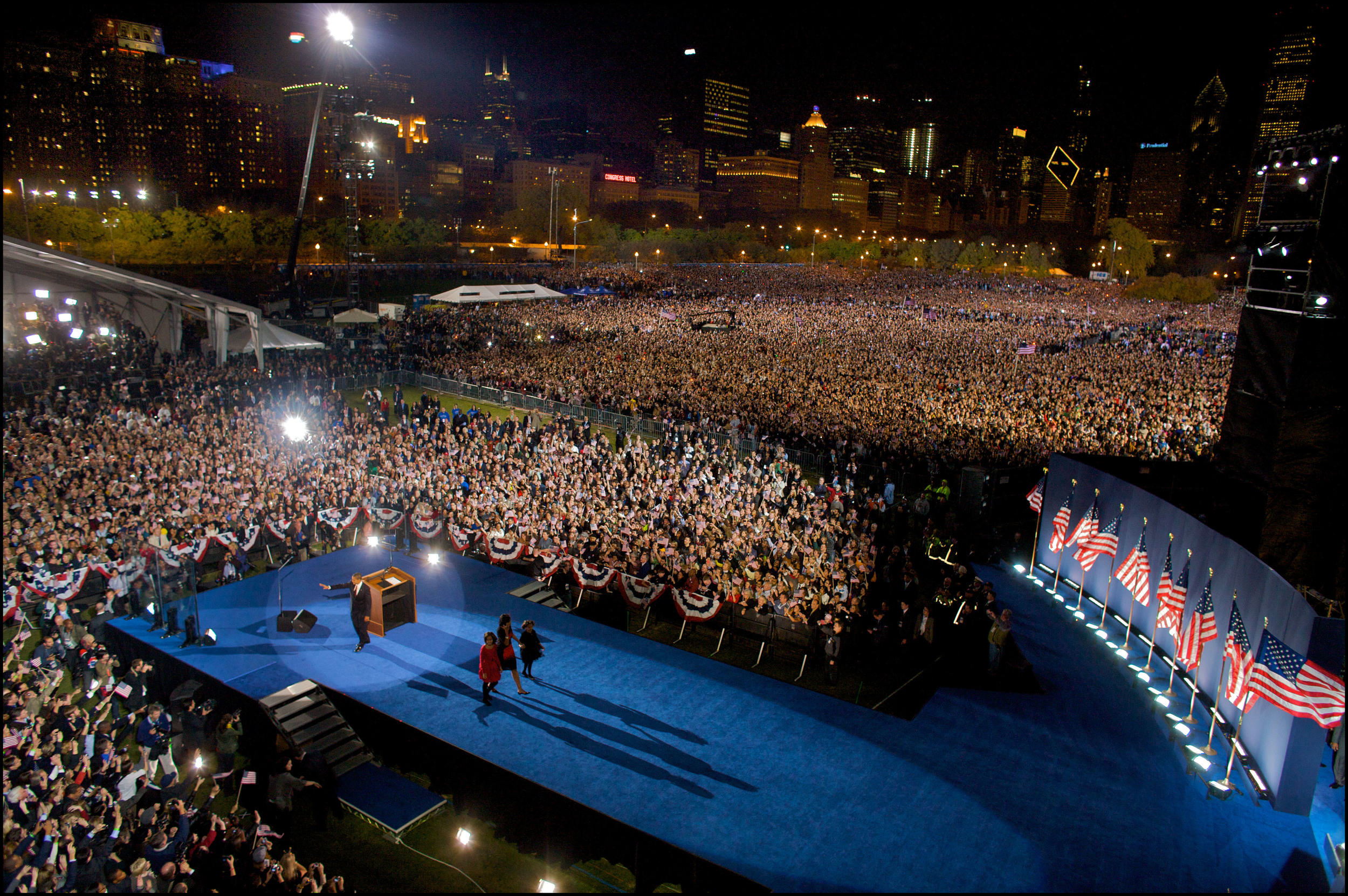 Election Night 2008 - Grant Park, Chicago