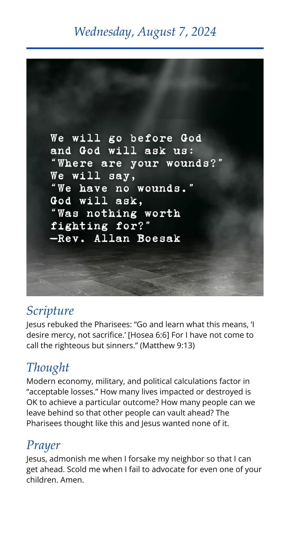 Daily Devotional — The Plymouth Church in Framingham
