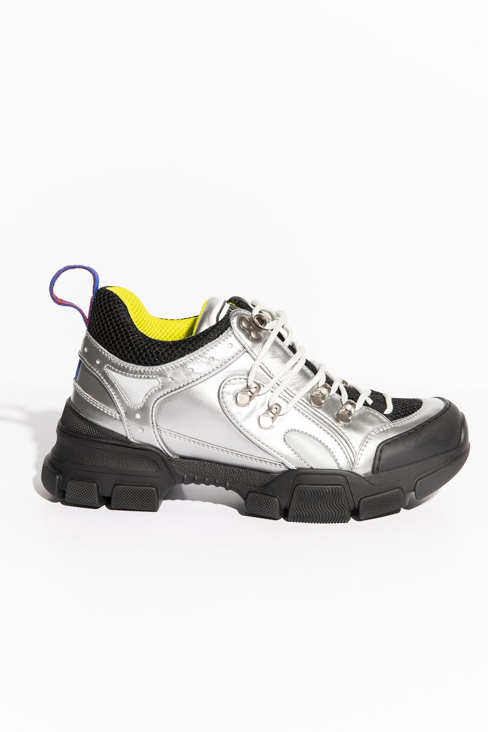 condensor Stadscentrum code GUCCI Silver Metallic Flashtrek Chunky Sneakers (Sz. 38.5) — MOSS Designer  Consignment