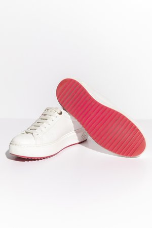 Louis Vuitton Pink White Monogram Mini Sprinteuse Sneakers Size 8 - Yoogi's  Closet
