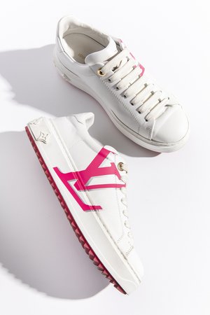 Louis Vuitton Sneakers Pink Leather ref.187442 - Joli Closet