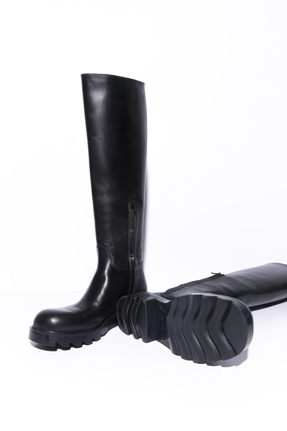 Louis Vuitton Size 35 Rare Black Suede Over the Knee Boots Moto Motorc –  Bagriculture