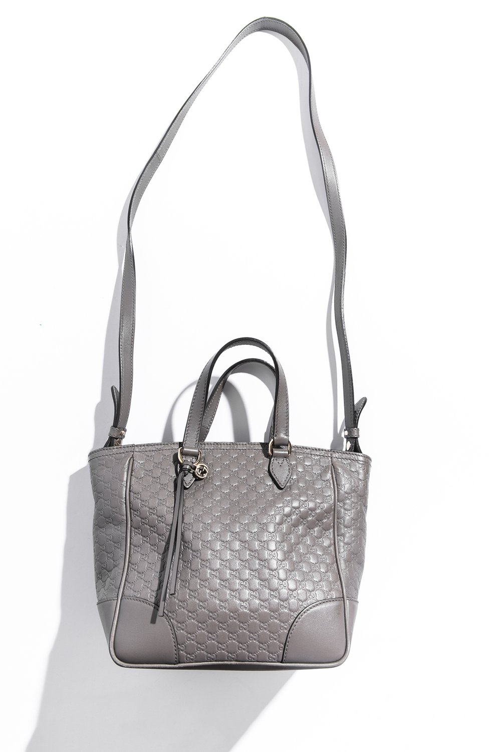 GUCCI Grey Mini Bree Tote Bag — MOSS Designer Consignment