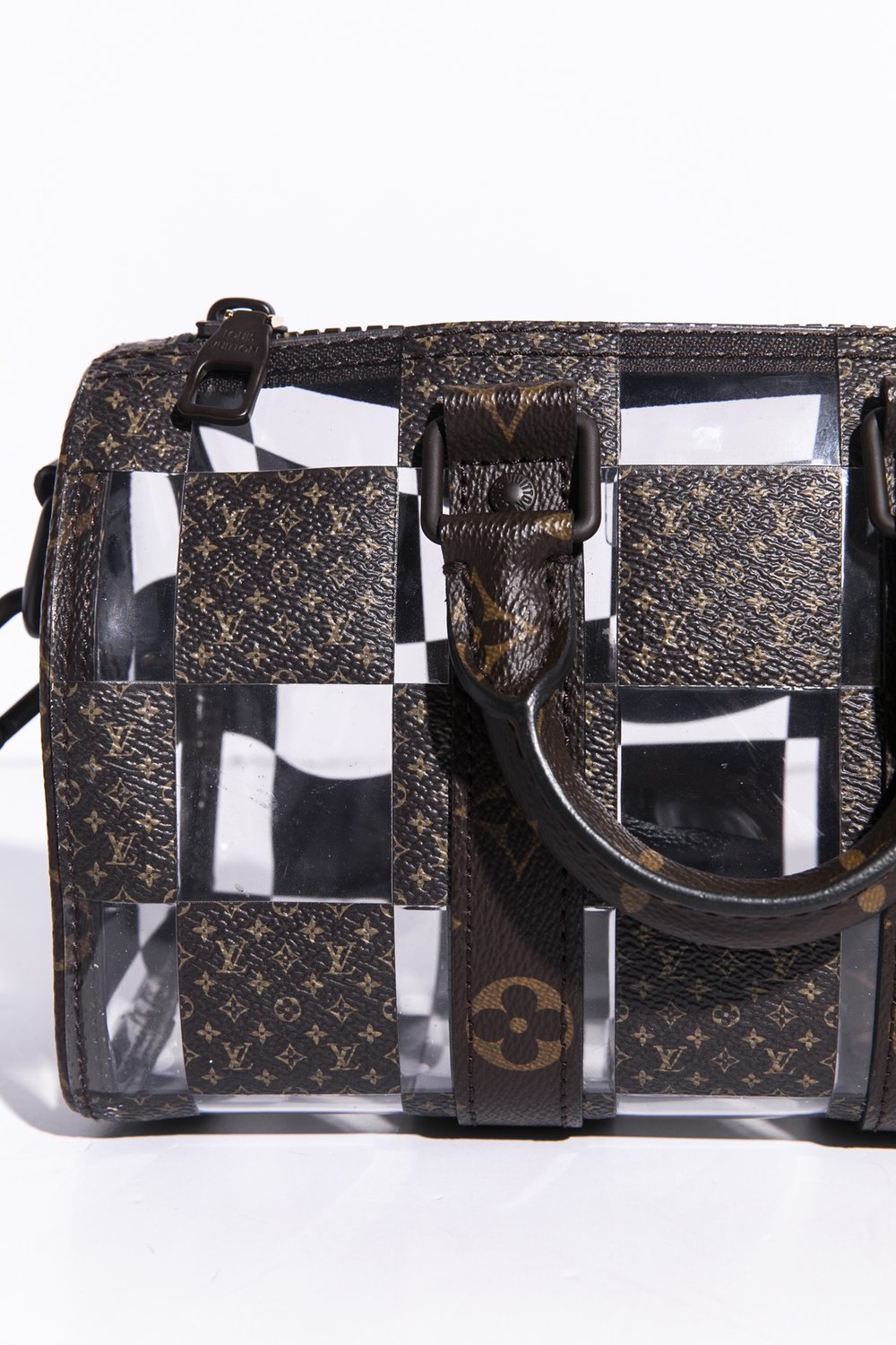 Louis Vuitton Keepall Bandouliere Bag Monogram Chess Coated Canvas and PVC 25