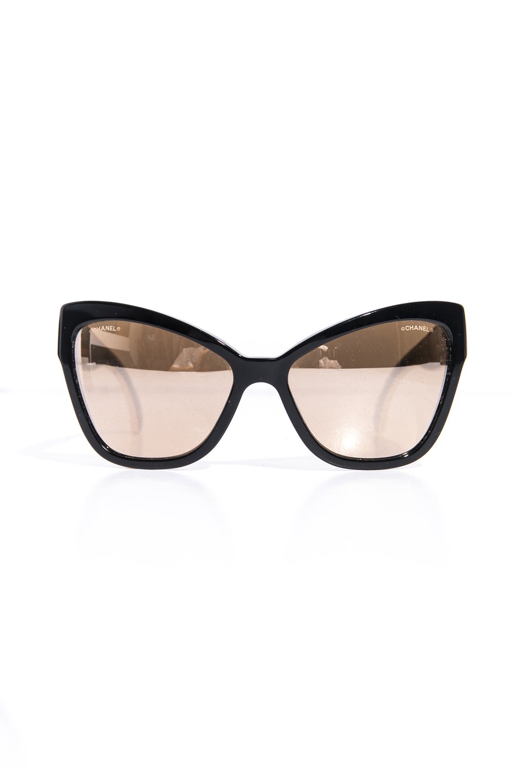 CHANEL Black Cat Eye Sunglasses — MOSS Designer Consignment