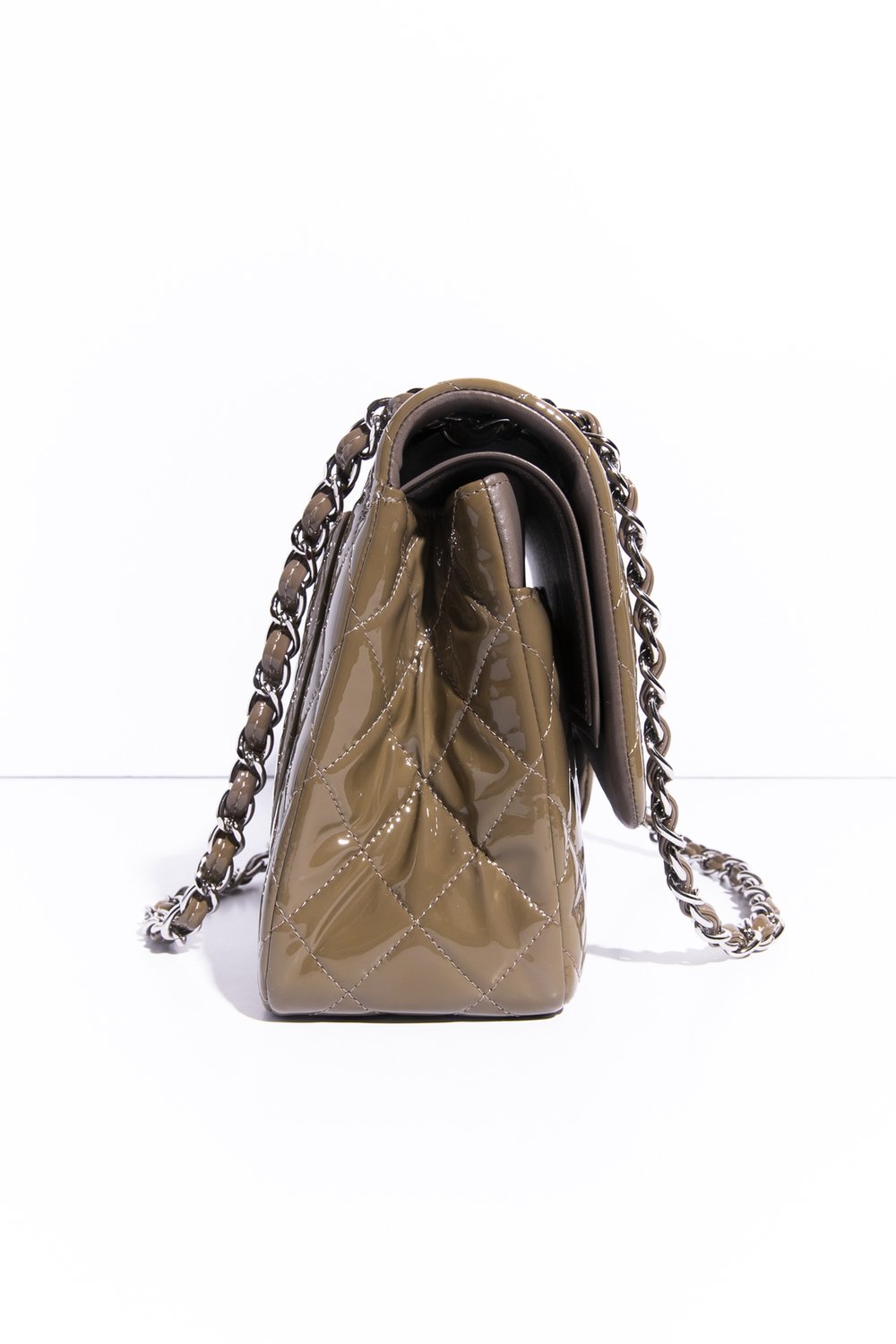 Chanel Green Patent Crumpled CC Droplet Hobo Bag – The Closet