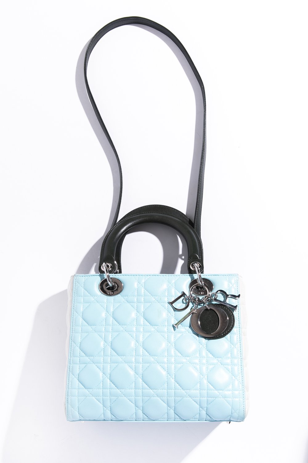 DIOR Medium Lady Dior Floral Handbag — MOSS Designer Consignment