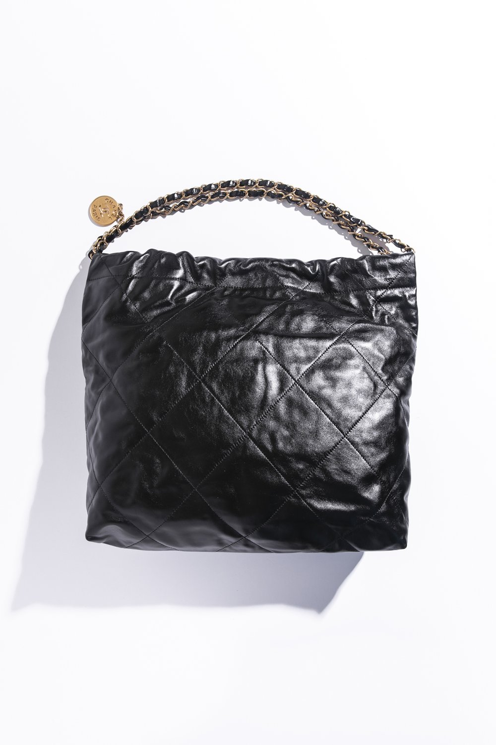 CHANEL 22 Black Quilted Tote — MOSS Designer Consignment