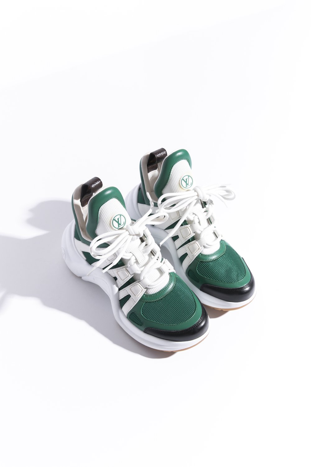 louis vuitton skate shoe green