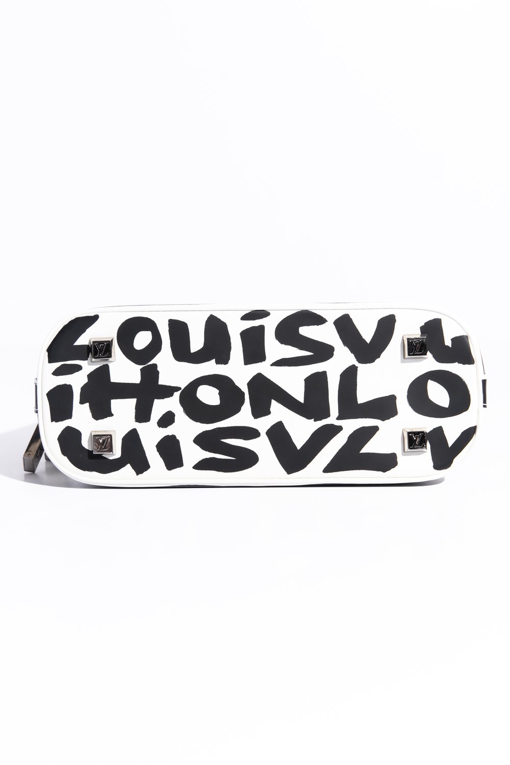 Louis Vuitton Graffiti Alma MM Handbag Beige Leather M92180 BA0051 160769