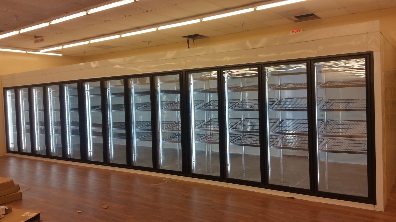 12 door walk in cooler
