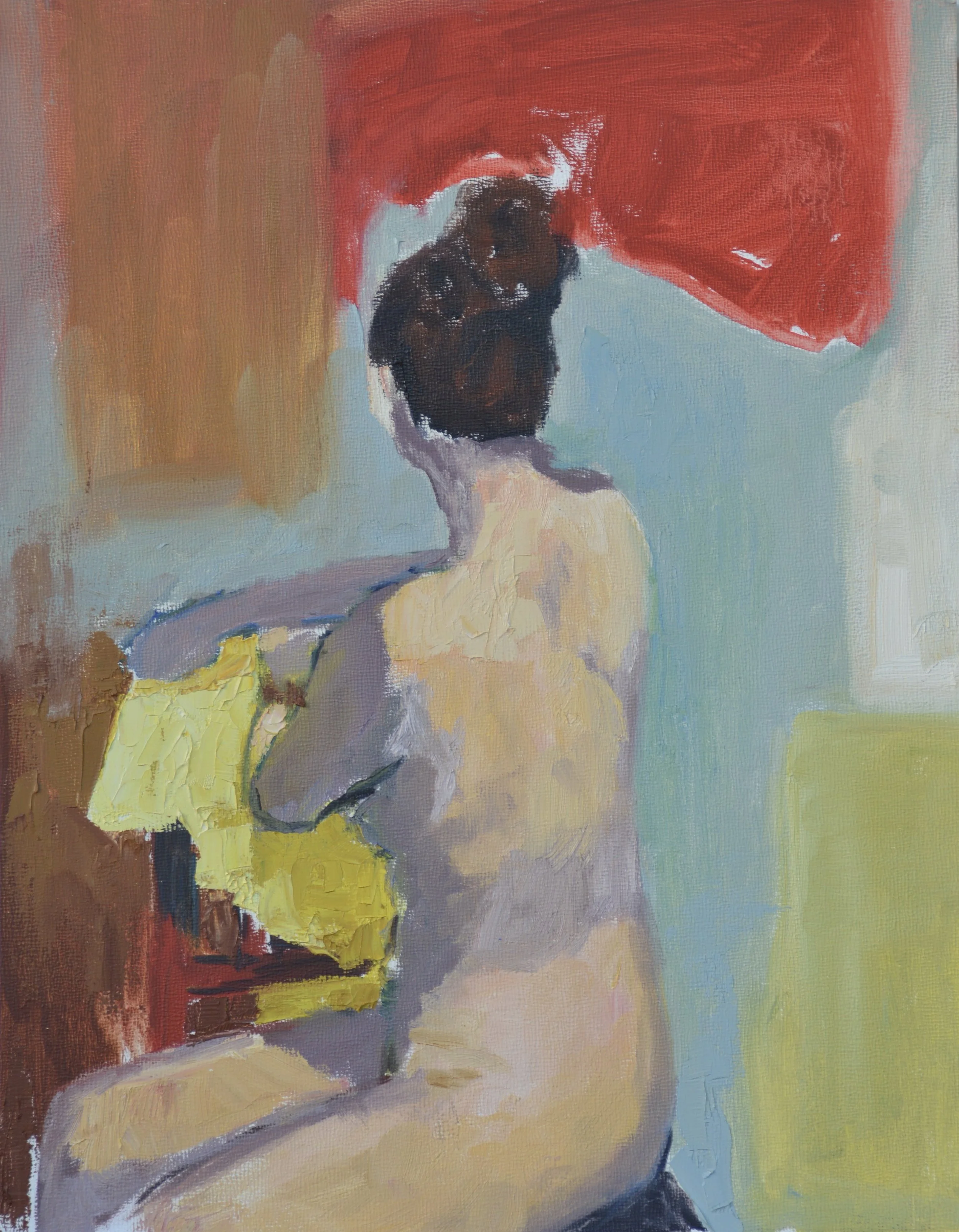 Twisted Nude 11" x 14" Oil