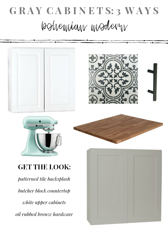 Gray Kitchen Cabinets 3 Ways La Petite Farmhouse