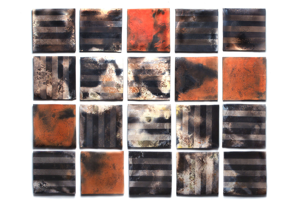 Raku Tiles by Clay Art Center Teaching Artist Denis Licul