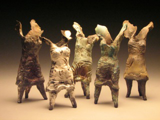 Winged Women by Clay Art Center Artist Susan Wortman