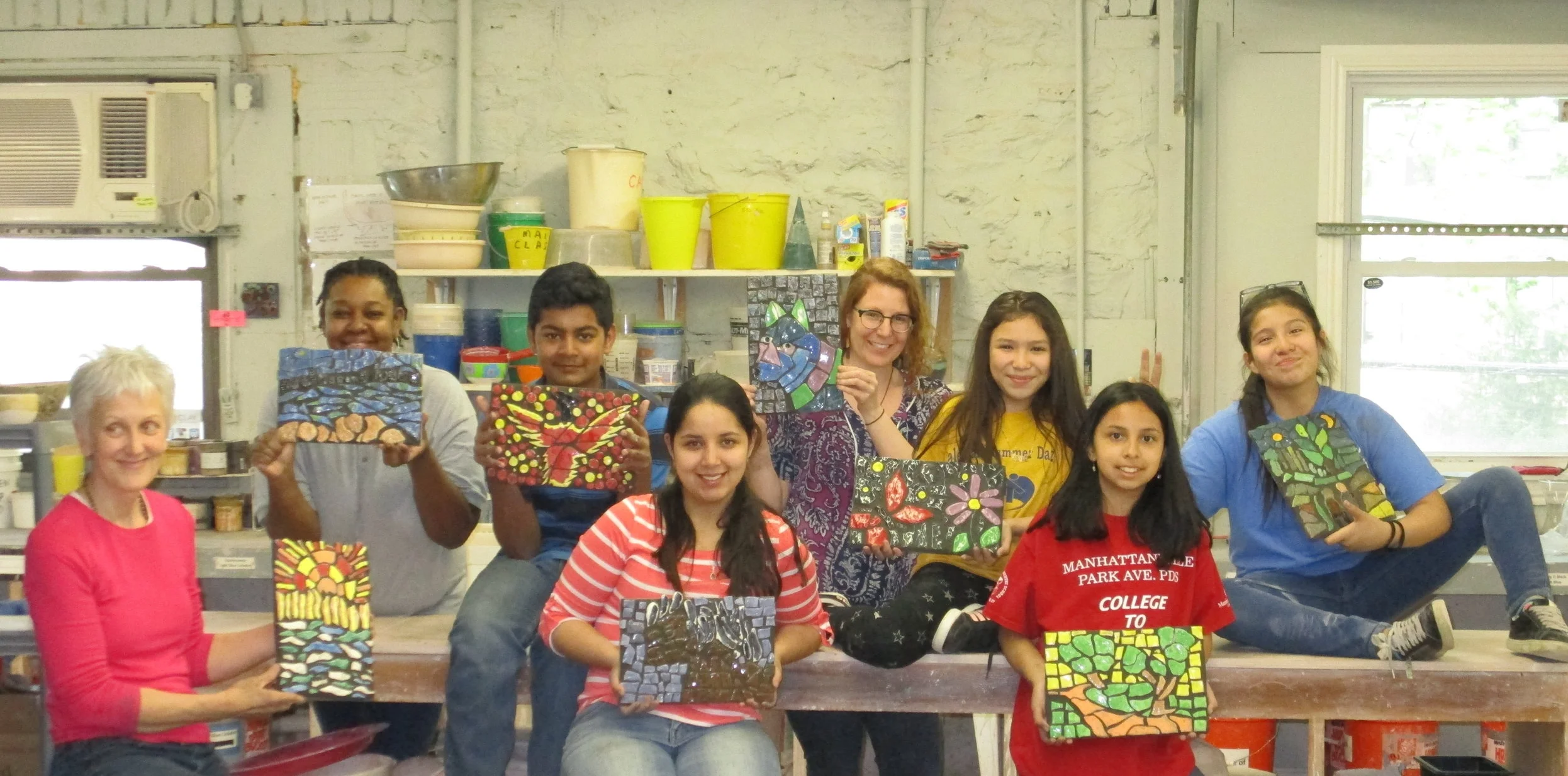 Clay Art Center takes its Port Chester Middle School Class On the Road!