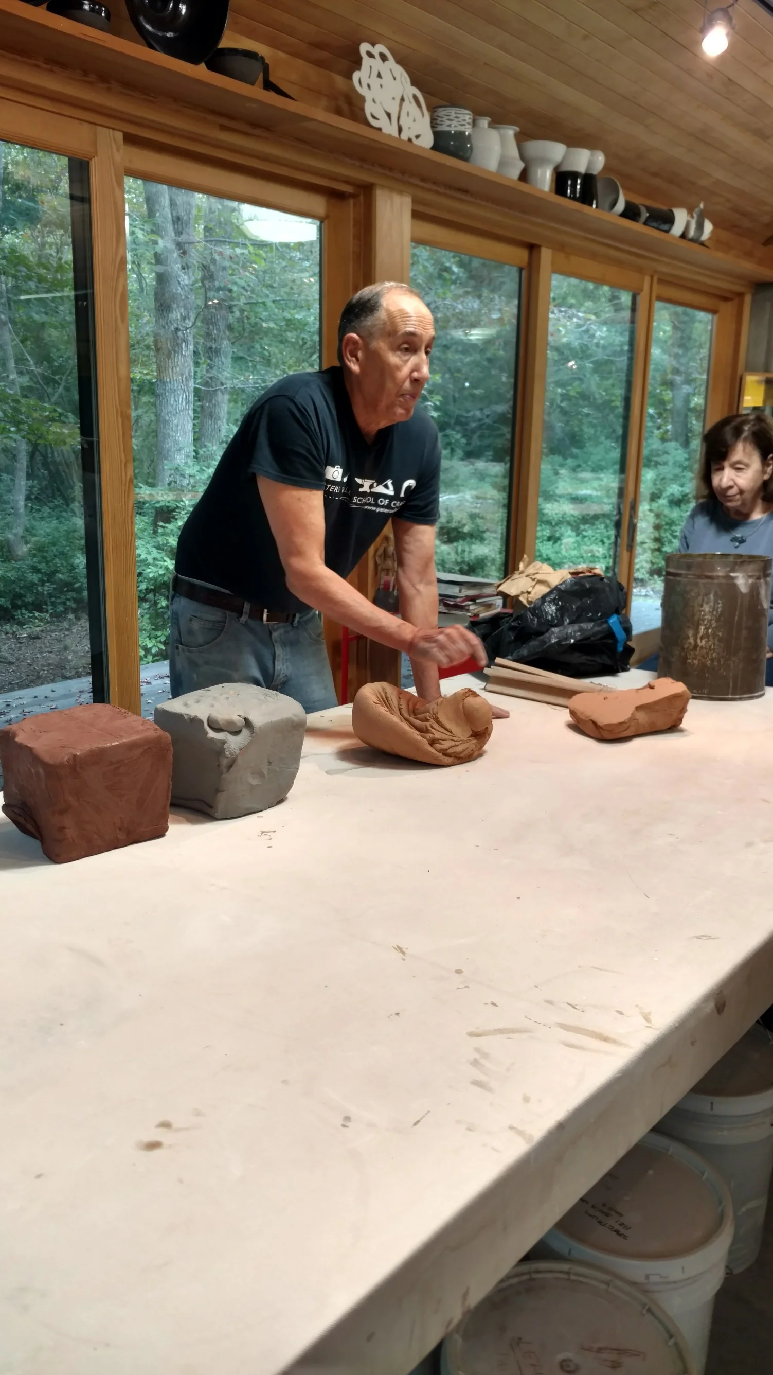 Jeff demonstrates the spiral wedge