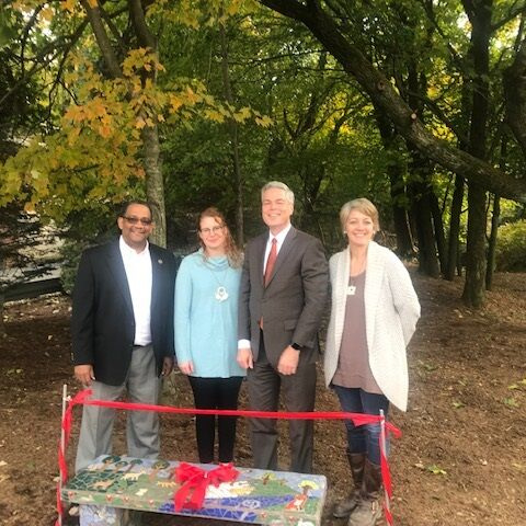 Jack Harrington Greenway Mosaic Bench Dedication