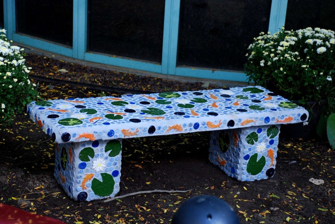 Go With the Flow Mosaic Bench