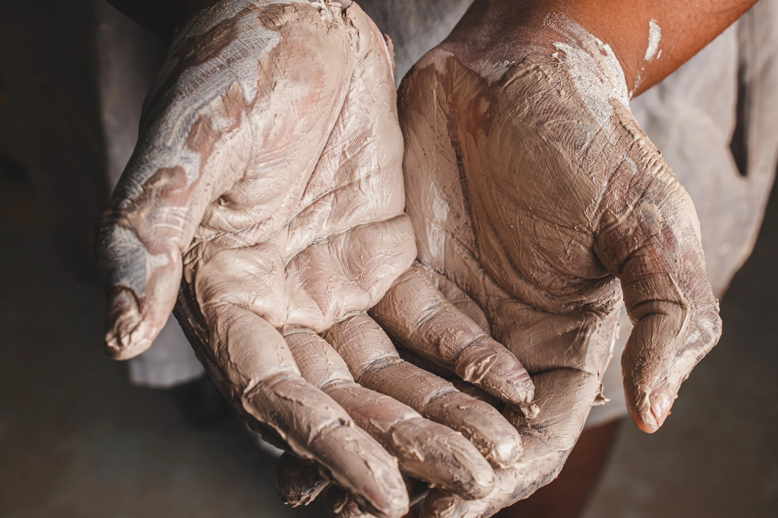 Clay hands, photo by Chris Setter