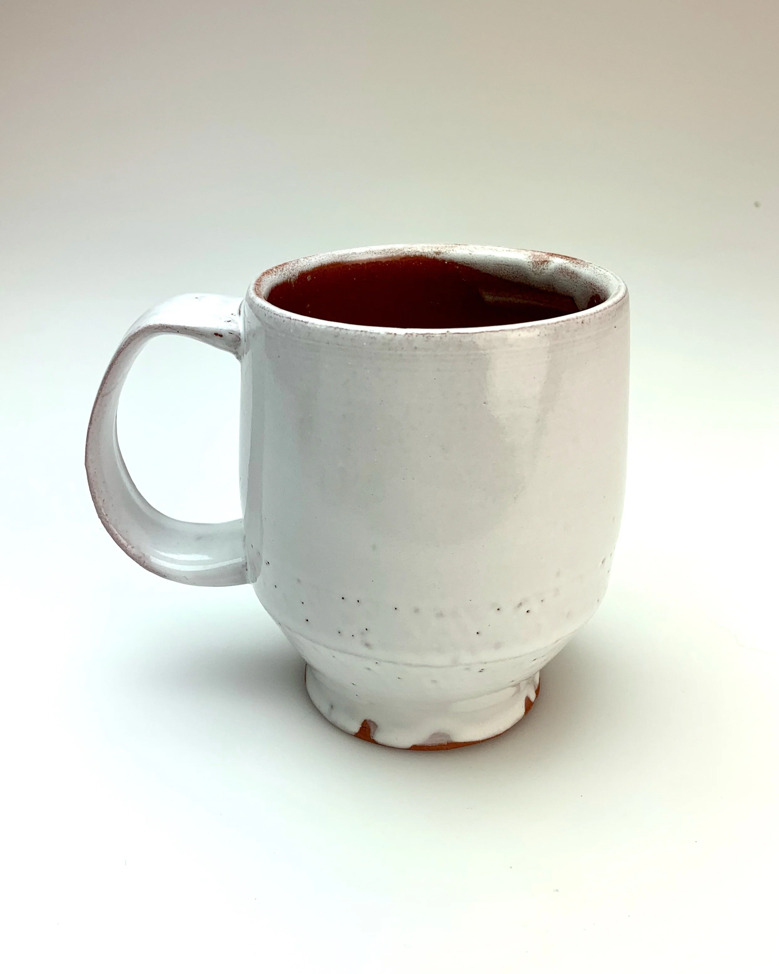 Christine Fashion Terracotta and White Mug