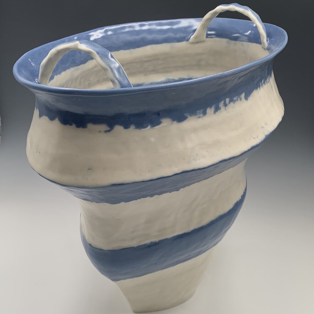 Debra Holiber Blue &amp; White Basket