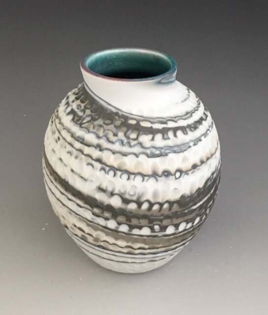 Jennifer Cherpock Pebble Carved Vase