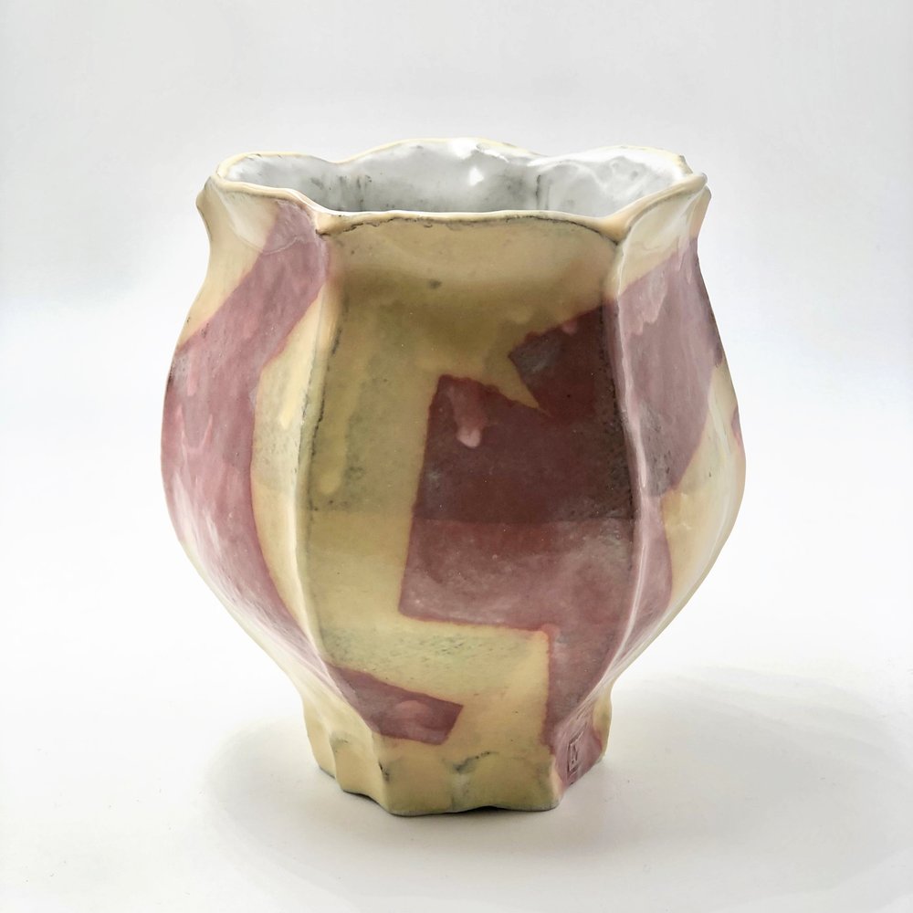 Clay Art Center - Mike Cerv Yellow Bloom Cup