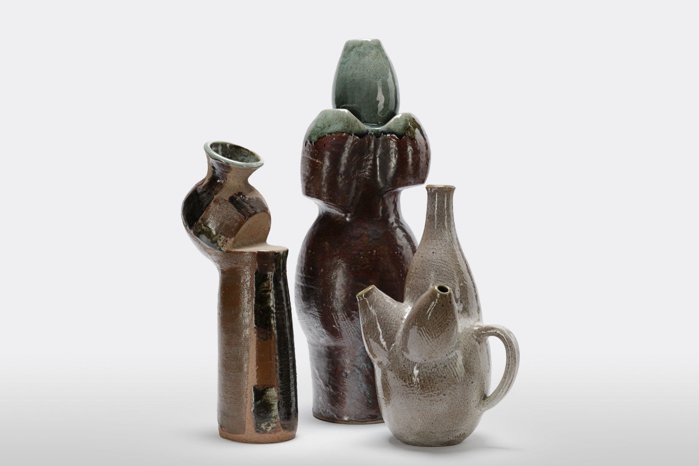 Group of Two Vases and a Pitcher