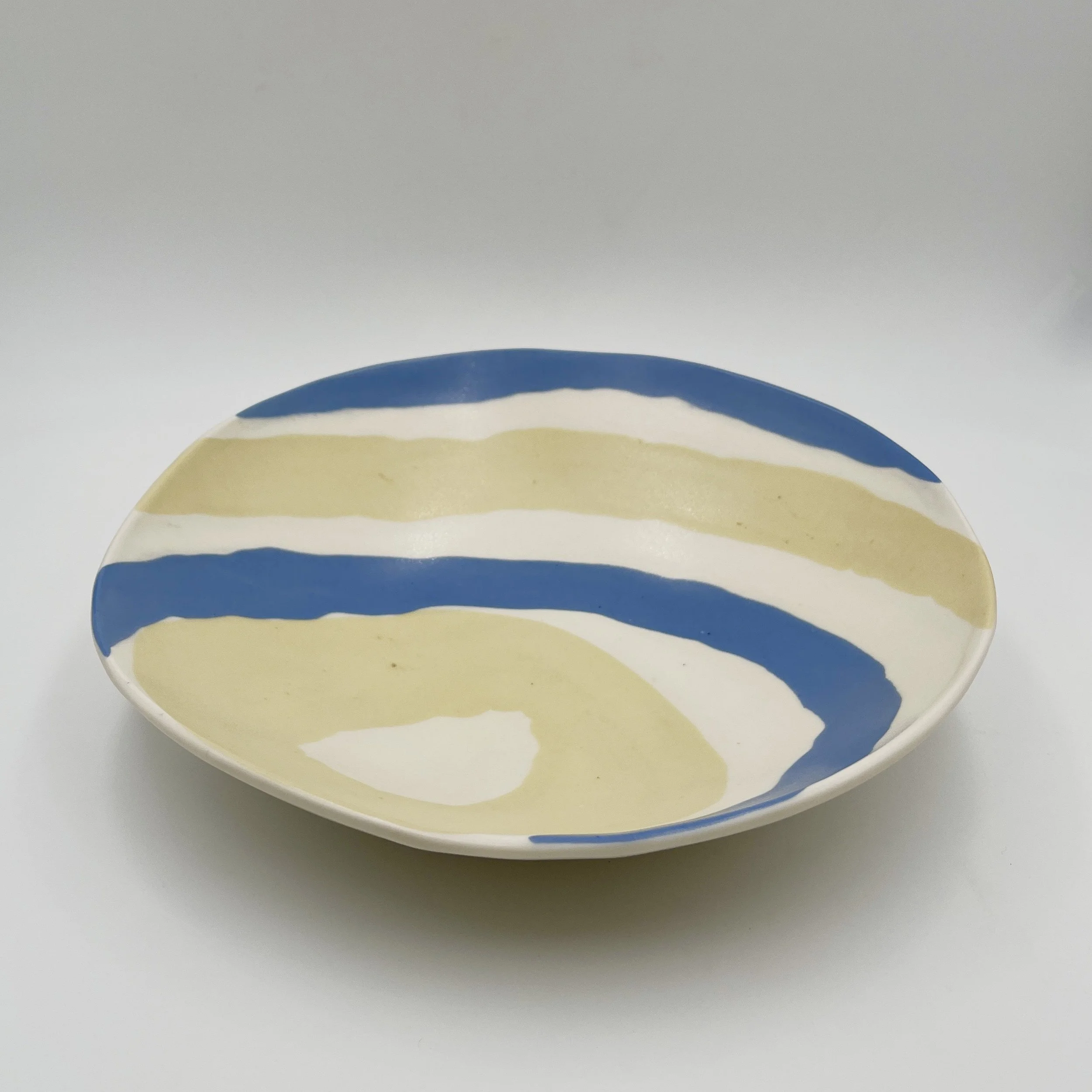 Debra Holiber Blue & Yellow Inlay Bowl