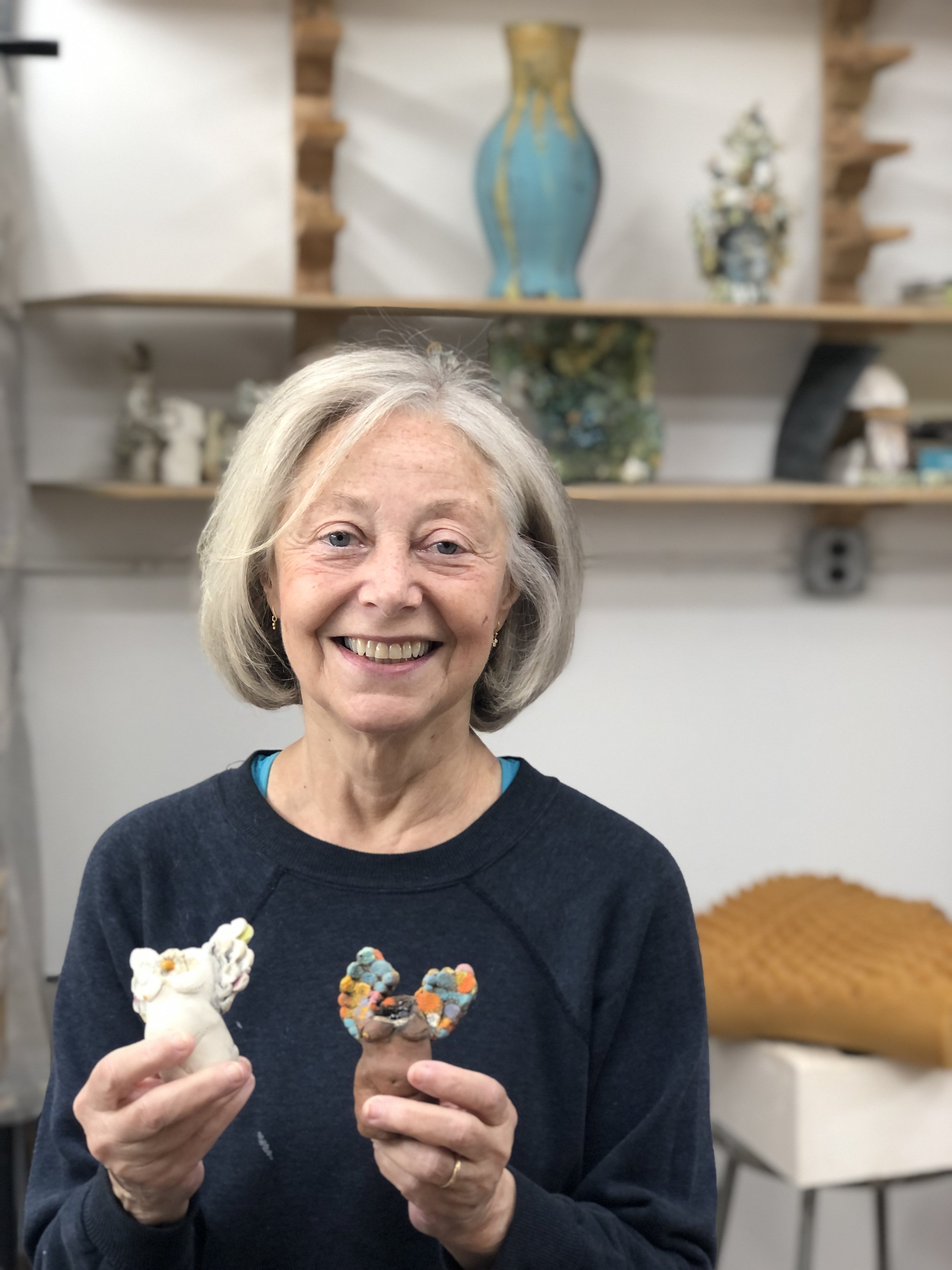 Susan Wortman in her studio