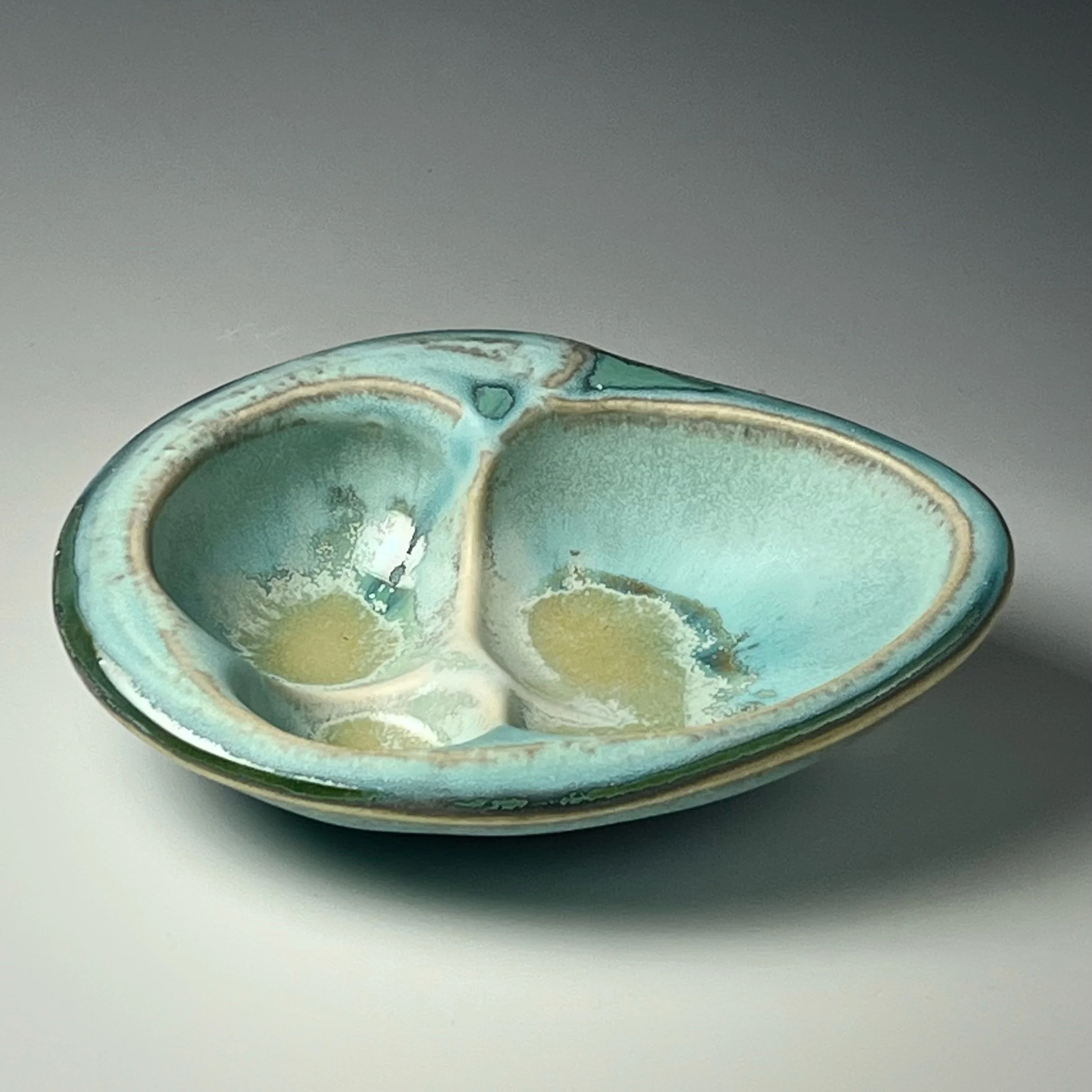 Jon Townley Small Turquoise and Apricot Shell Form