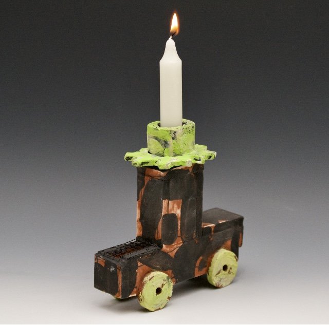 Marilyn Richeda: Truck Candlestick Holder