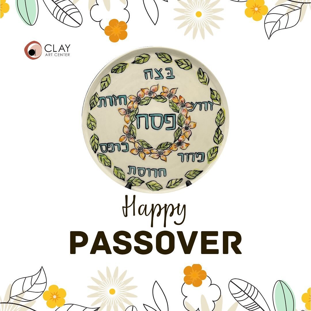 Chag Pesach Sameach to all our families and friends who celebrate. Feel free to share your Seder plate images with us!

#passover #passoverholiday 
#jewish #seder #sederplates #clayartcenter