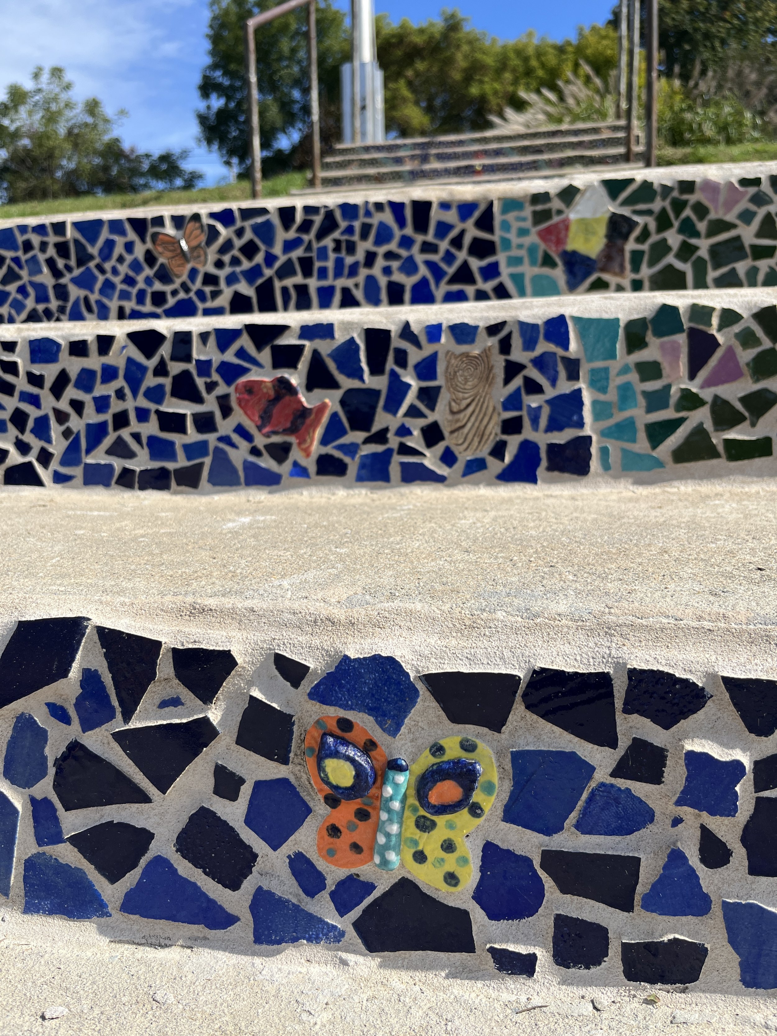 Port Chester Middle School Mosaic Steps